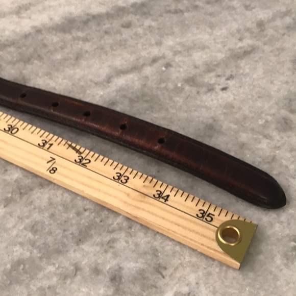 Vintage Nadine Western Belt Womens 32 Brown Leather Conchos Cowboy Rodeo USA - Picture 8 of 10